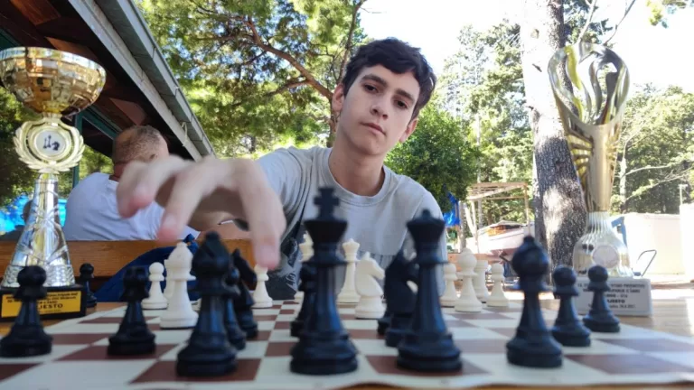 Ivan Rasic playing chess